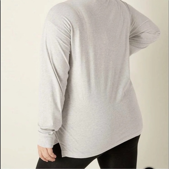 PINK BLING classic pant long sleeve campus tee cowl neck pullover GLITTER LOGO - Picture 6 of 12